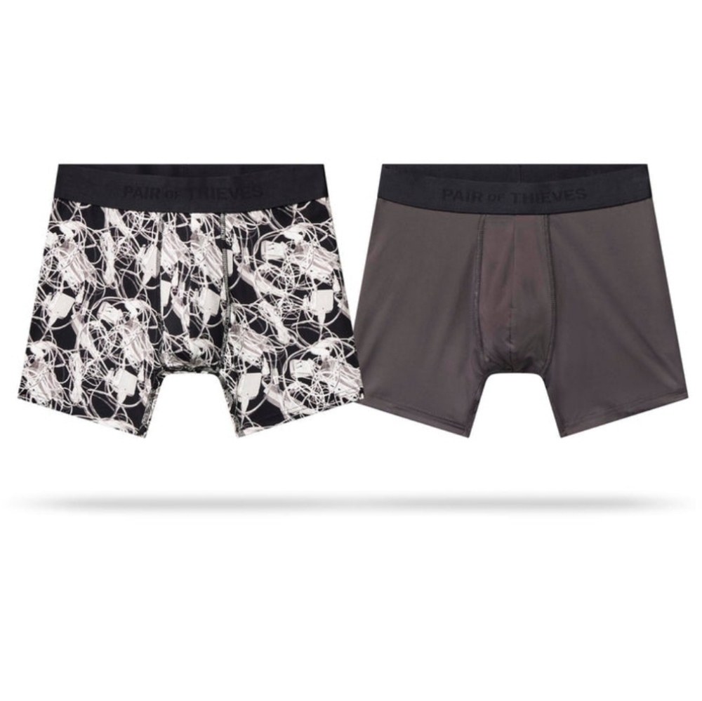 NWT Pair of Thieves HUSTLE BOXER BRIEF 2 PACK SUPERNATURAL Mens Small